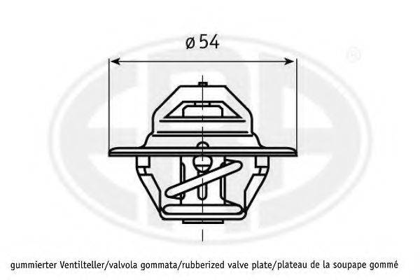 Термостат, що охолоджує рідину ERA 350367