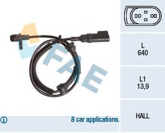 Датчик, частота обертання колеса FAE 78145