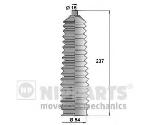 Комплект пильника, рульове управління NIPPARTS J2840304