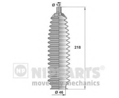 Комплект пильника, рульове управління NIPPARTS J2841016