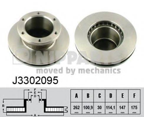 гальмівний диск NIPPARTS J3302095