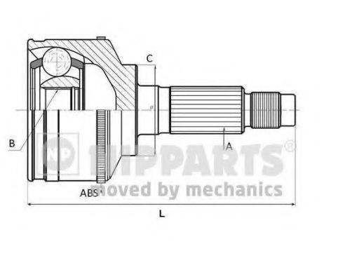 Шарнірний комплект, приводний вал NIPPARTS N2821048