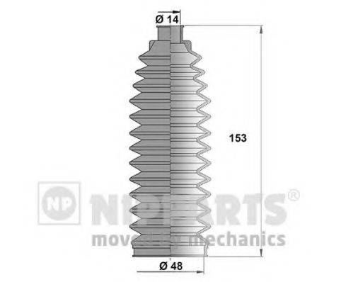 Комплект пильника, рульове управління NIPPARTS N2841031