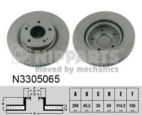 гальмівний диск NIPPARTS N3305065