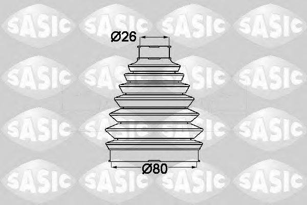 Комплект пильника, приводний вал SASIC 1904013