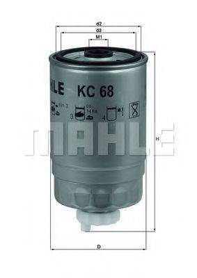 Паливний фільтр MAHLE ORIGINAL KC 68