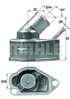 Термостат, що охолоджує рідину MAHLE ORIGINAL TI 10 92