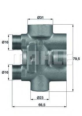 Термостат, масляне охолодження MAHLE ORIGINAL TO 9 75