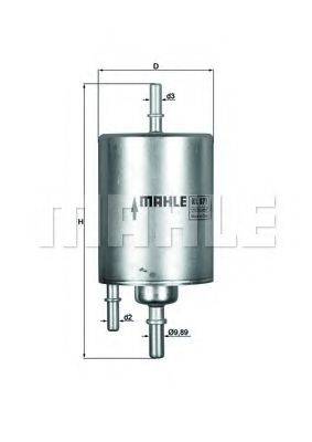 Паливний фільтр MAHLE ORIGINAL KL 571