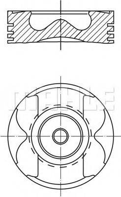 Поршень MAHLE ORIGINAL 004 57 03