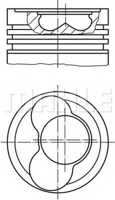 Поршень MAHLE ORIGINAL 030 59 02