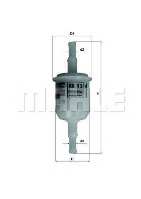 Паливний фільтр MAHLE ORIGINAL KL 13 OF