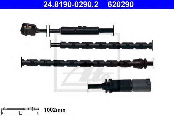 Сигналізатор, знос гальмівних колодок ATE 24.8190-0290.2