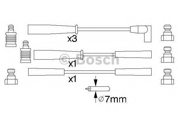 Комплект дротів запалення BOSCH 0 986 356 803