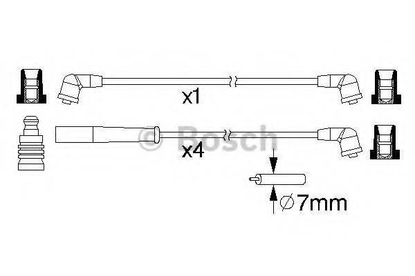 Комплект дротів запалення BOSCH 0 986 357 214