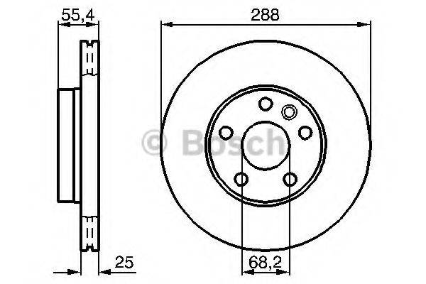 гальмівний диск BOSCH 0 986 479 B57