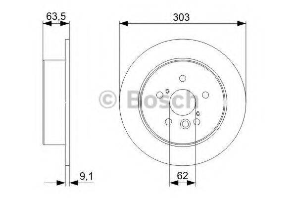 гальмівний диск BOSCH 0 986 479 C02