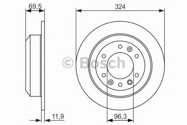 гальмівний диск BOSCH 0 986 479 598