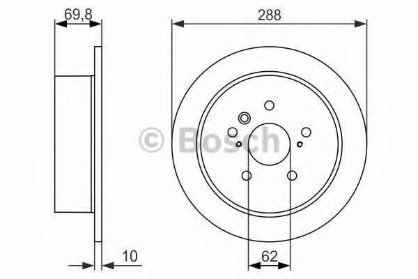 гальмівний диск BOSCH 0 986 479 614