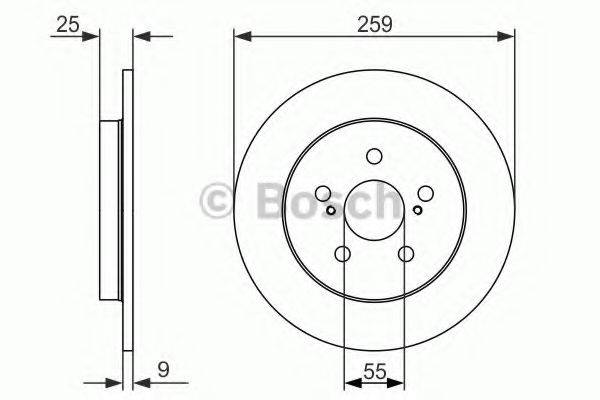 гальмівний диск BOSCH 0 986 479 721