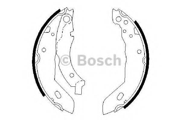 Комплект гальмівних колодок BOSCH 0 986 487 084