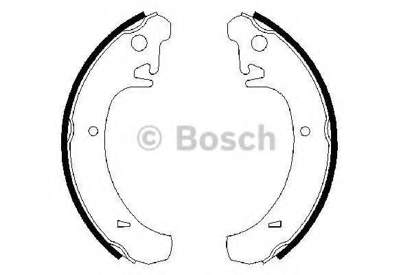 Комплект гальмівних колодок BOSCH 0 986 487 219