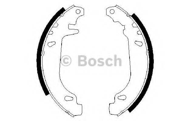 Комплект гальмівних колодок BOSCH 0 986 487 272