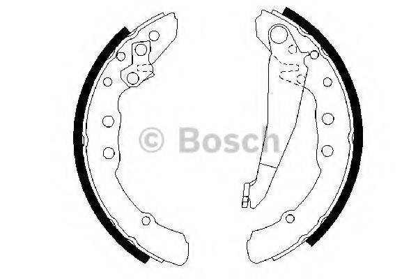 Комплект гальмівних колодок BOSCH 0 986 487 281