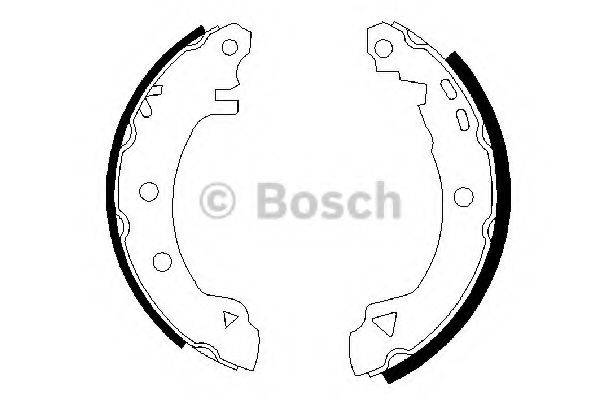 Комплект гальмівних колодок BOSCH 0 986 487 289