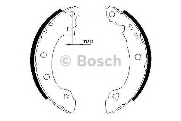 Комплект гальмівних колодок BOSCH 0 986 487 295