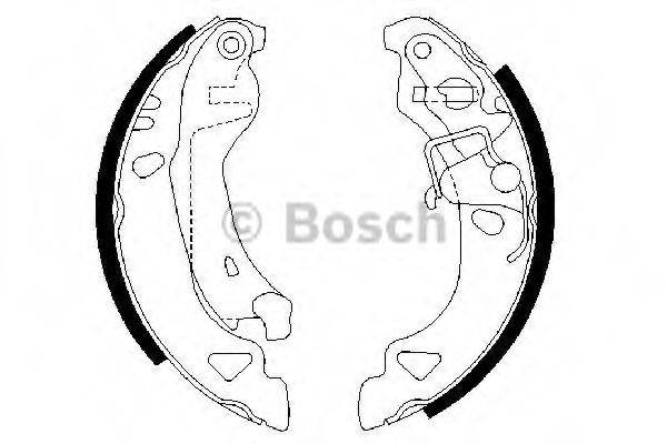 Комплект гальмівних колодок BOSCH 0 986 487 317