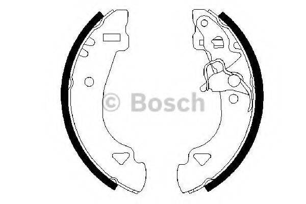 Комплект гальмівних колодок BOSCH 0 986 487 331