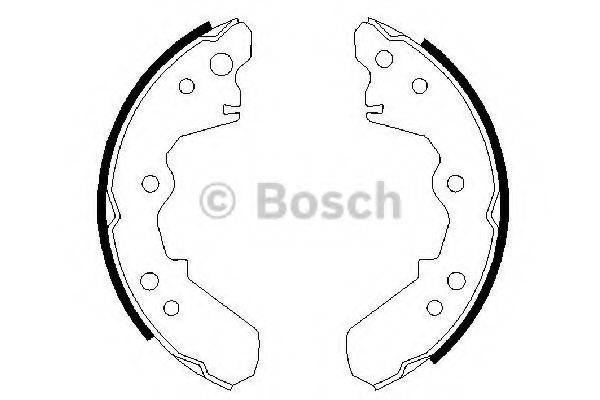 Комплект гальмівних колодок BOSCH 0 986 487 376