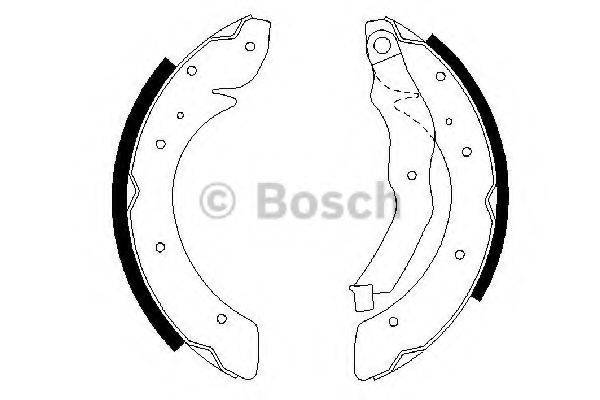 Комплект гальмівних колодок BOSCH 0 986 487 528