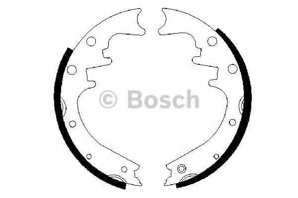 Комплект гальмівних колодок BOSCH 0 986 487 529