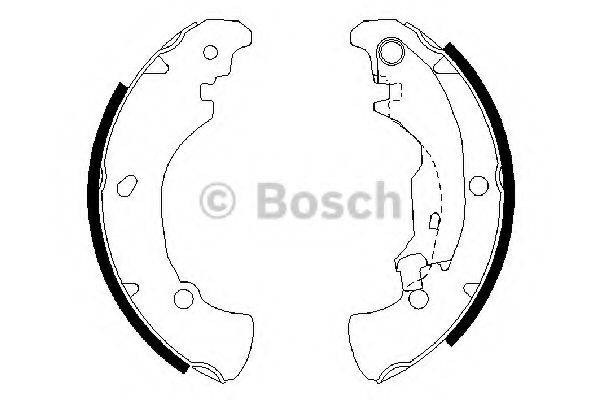 Комплект гальмівних колодок BOSCH 0 986 487 560