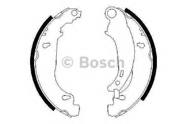 Комплект гальмівних колодок BOSCH 0 986 487 568