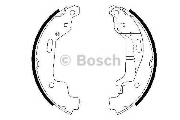 Комплект гальмівних колодок BOSCH 0 986 487 576