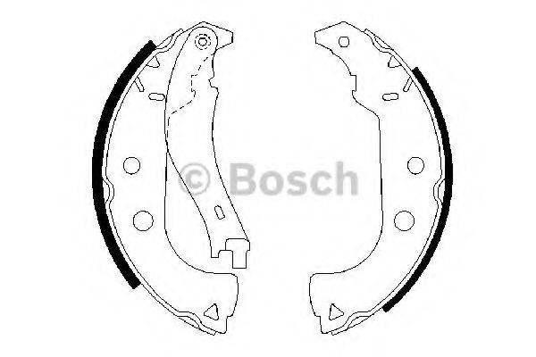 Комплект гальмівних колодок BOSCH 0 986 487 629