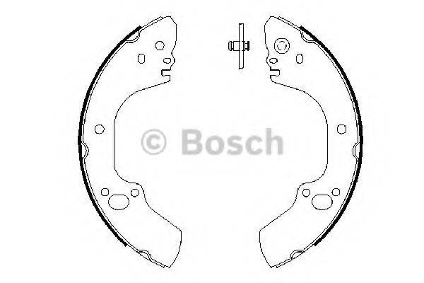 Комплект гальмівних колодок BOSCH 0 986 487 662