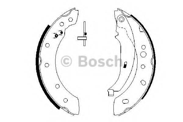 Комплект гальмівних колодок BOSCH 0 986 487 672