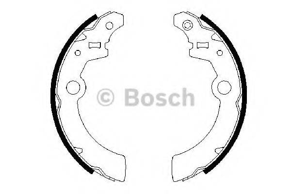 Комплект гальмівних колодок BOSCH 0 986 487 676