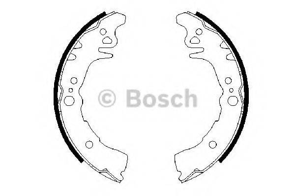 Комплект гальмівних колодок BOSCH 0 986 487 689