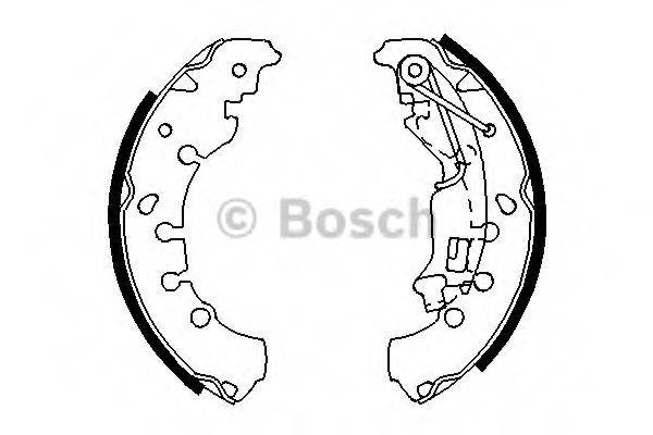 Комплект гальмівних колодок BOSCH 0 986 487 702