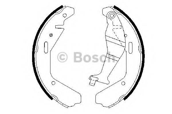 Комплект гальмівних колодок BOSCH 0 986 487 707