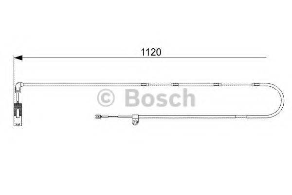 Сигналізатор, знос гальмівних колодок BOSCH 1 987 473 010