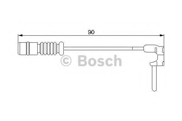 Сигналізатор, знос гальмівних колодок BOSCH 1 987 474 901