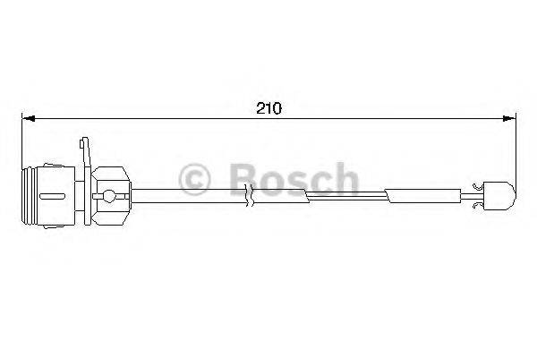 Сигналізатор, знос гальмівних колодок BOSCH 1 987 474 938