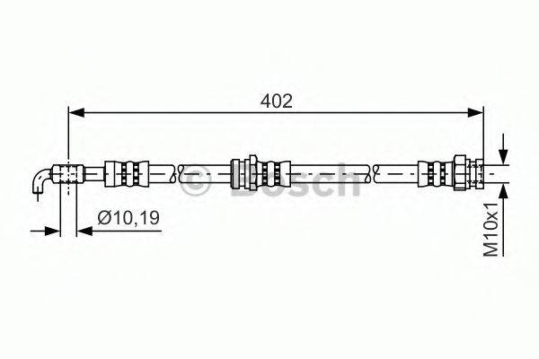 Гальмівний шланг BOSCH 1 987 481 445