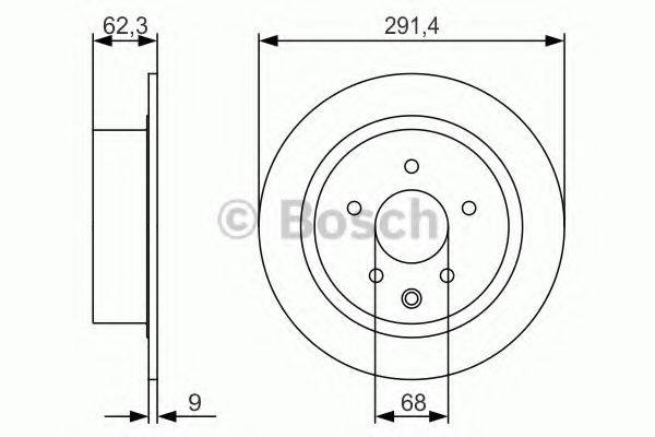 гальмівний диск BOSCH 0 986 479 R14